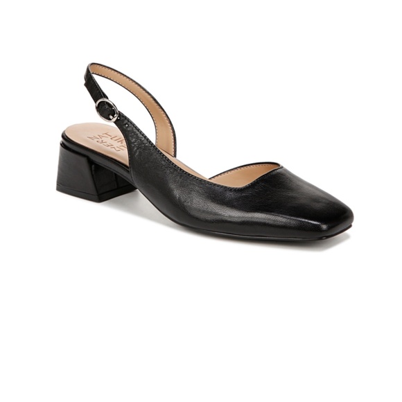 Naturalizer Jayla mid-heel square toe sling back women’s  size 8.5W - Picture 1 of 5
